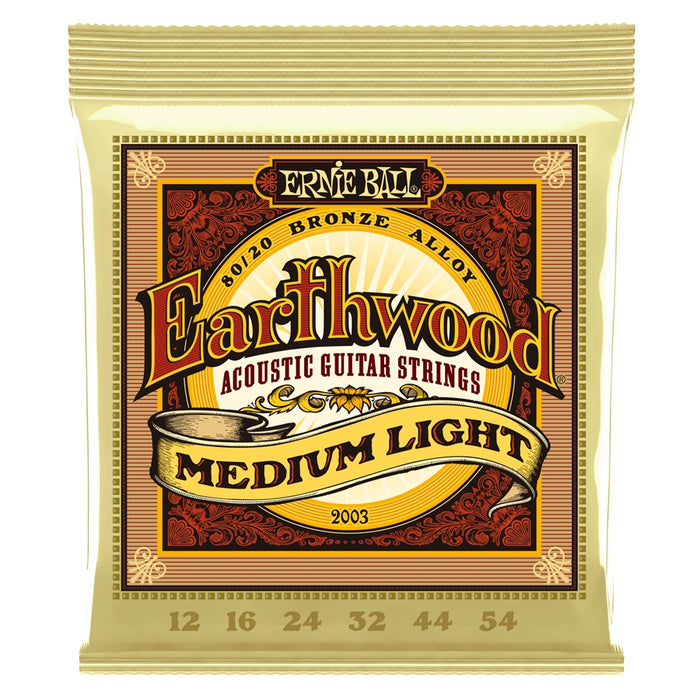 Ernie Ball 2003 Earthwood 80/20 Bronze Medium Light 12-54