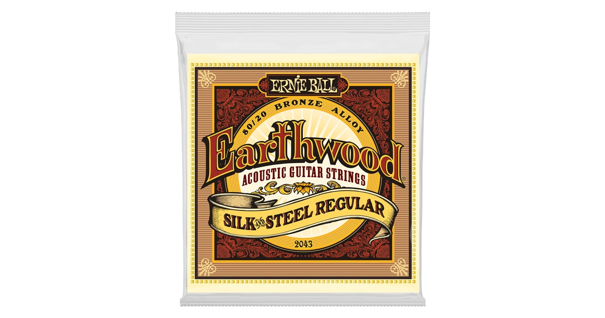 Ernie Ball 2043 Earthwood Silk & Steel 80/20 Bronze Regular 13-56