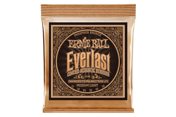 Ernie Ball 2546 Everlast Coated Phosphor Bronze Medium Light 12-54