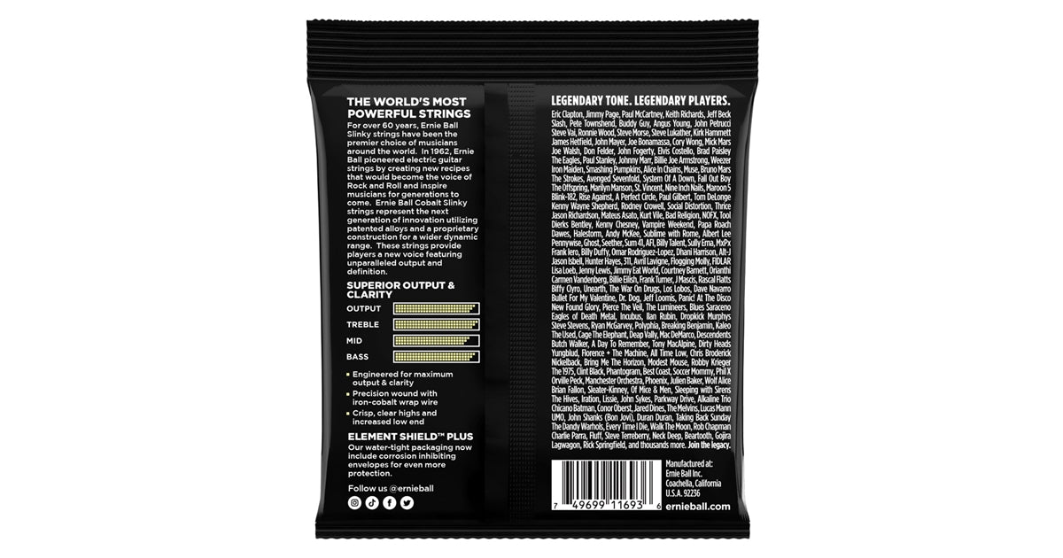 Ernie Ball 2714 Mammoth Slinky Cobalt Str 12-62