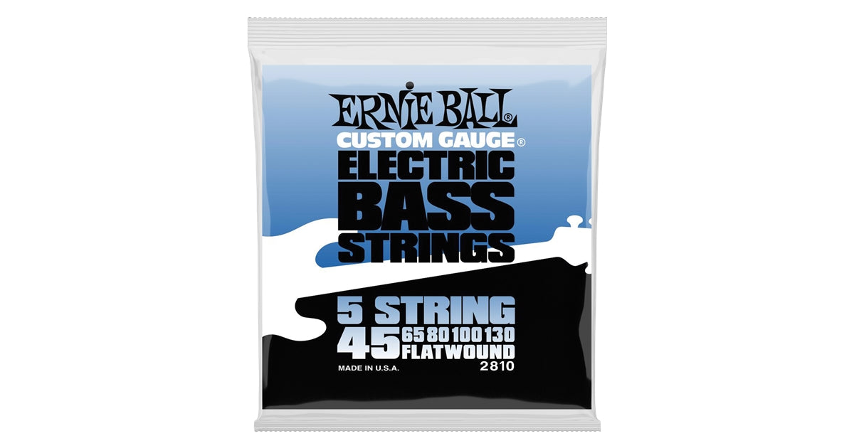 Ernie Ball 2810 Flatwound 5 Corde 45-130