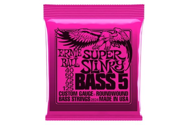 Ernie Ball 2824 Nickel Wound 5 corde Super Slinky 40-125