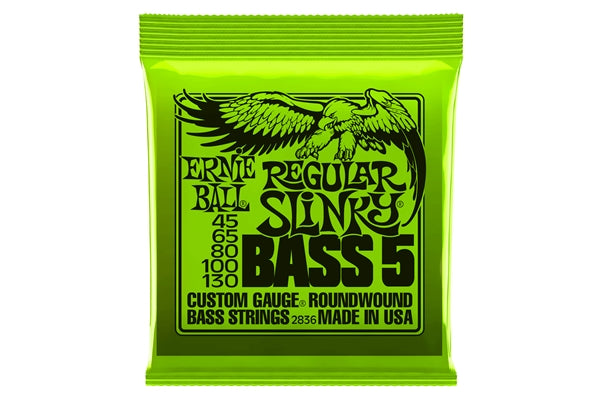 Ernie Ball 2836 Nickel Wound 5 corde Regular Slinky 45-130