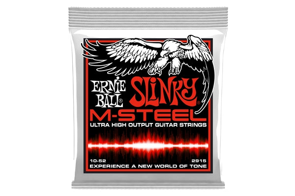 Ernie Ball 2915 M-Steel Skinny Top Heavy Bottom Slinky 10-52