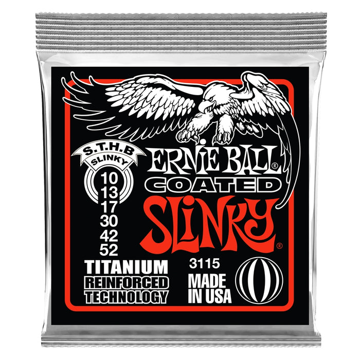 Ernie Ball 3115 RPS Coated Titanium Skinny Top Heavy Bottom Slinky 10-52