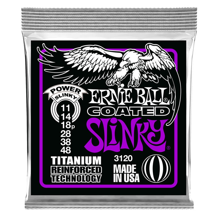 Ernie Ball 3120 RPS Coated Titanium Power Slinky 11-48