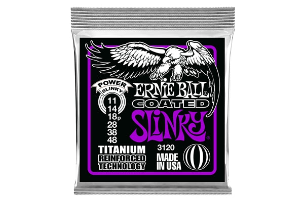 Ernie Ball 3120 RPS Coated Titanium Power Slinky 11-48