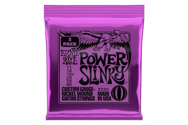 Ernie Ball 3220 Nickel Wound Power Slinky 11-48 - 3 Set