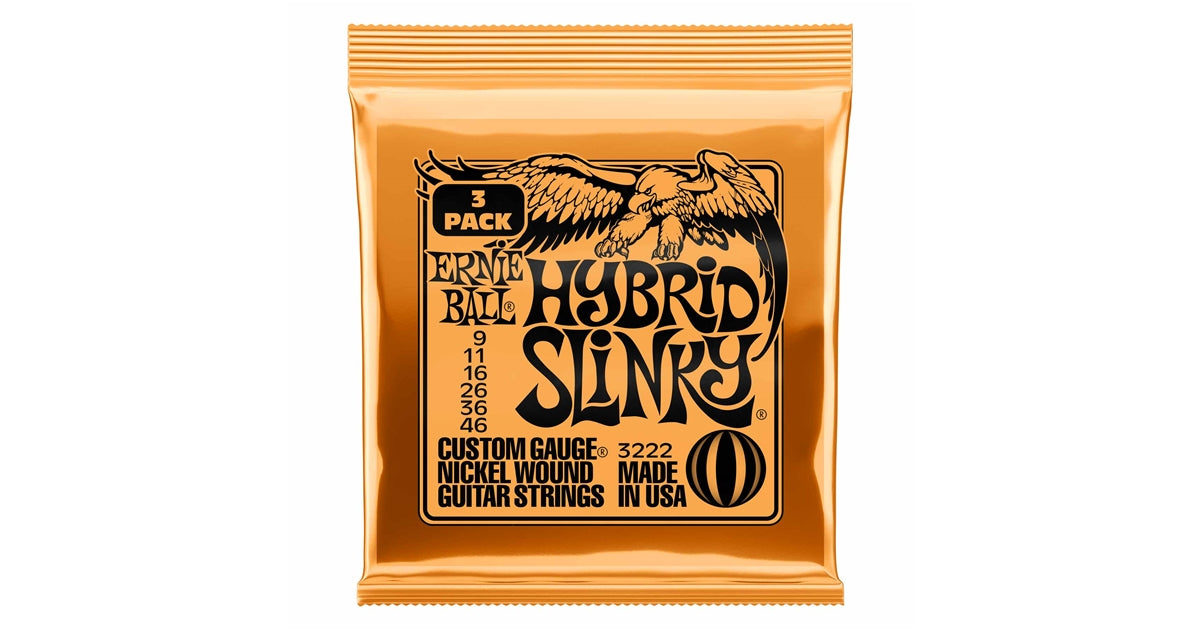 Ernie Ball 3222 Nickel Wound Hybrid Slinky 9-46 - 3 Set