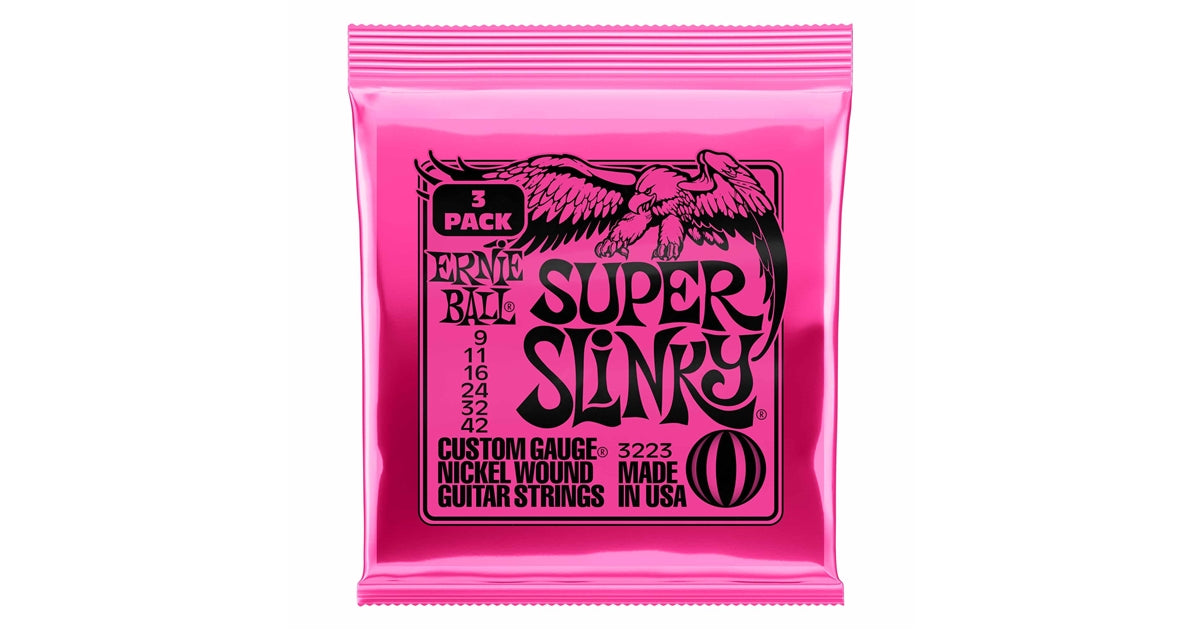 Ernie Ball 3223 Nickel Wound Super Slinky 9-42 - 3 Set