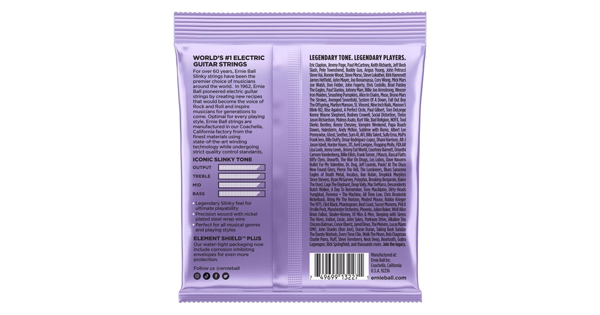 Ernie Ball 3227 Ultra Slinky Nckl Wnd 3 Pk 10 48