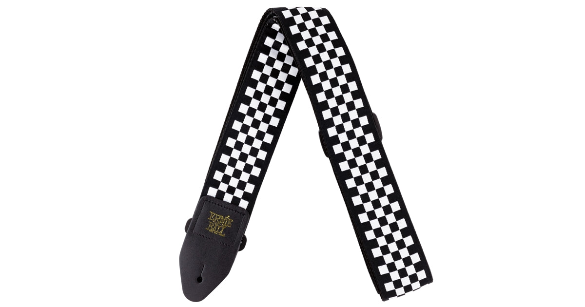 Ernie Ball 4149 Tracolla Black and White Checkered Jacquard