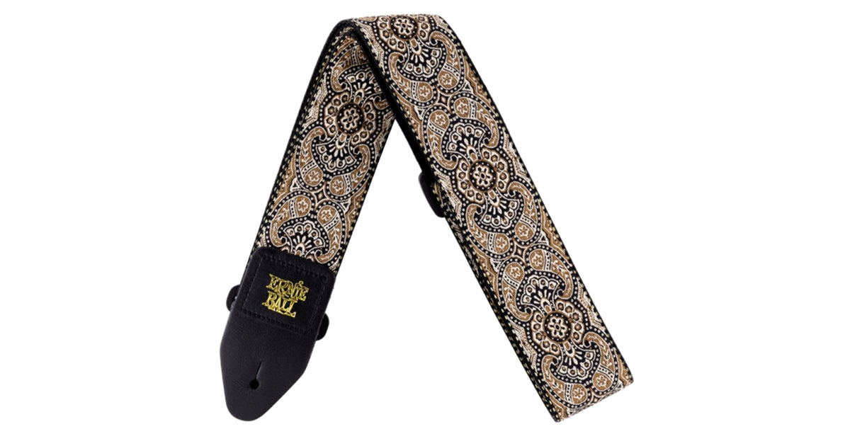 Ernie Ball 4163 Tracolla Gold & Black Paisley Jacquard