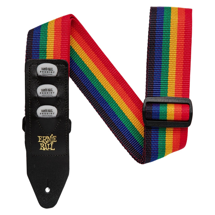 Ernie Ball 4188 Pickholder Strap Rainbow