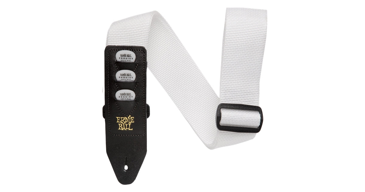 Ernie Ball 4259 Pickholder Strap White