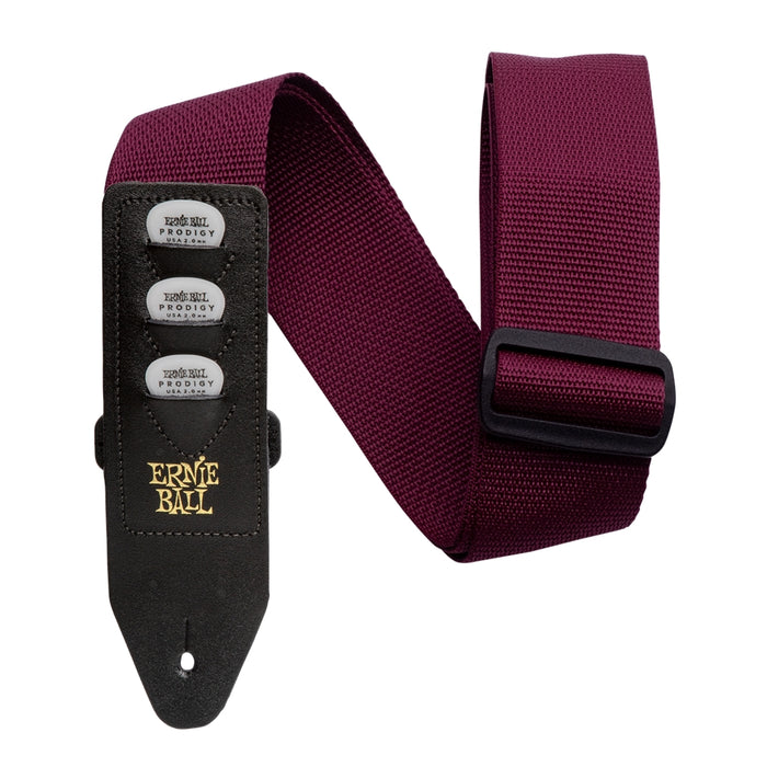 Ernie Ball 4688 Pickholder Strap Burgundy