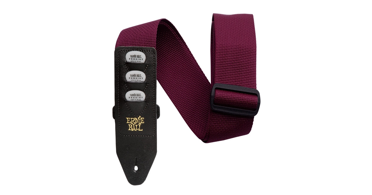 Ernie Ball 4688 Pickholder Strap Burgundy