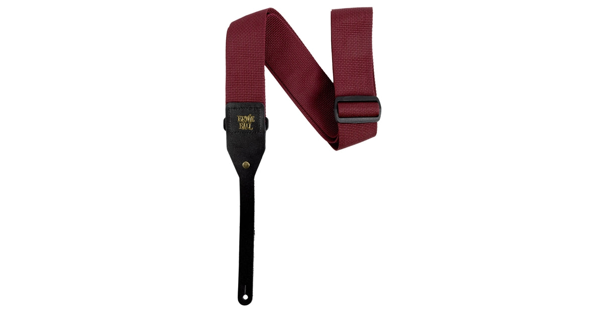 Ernie Ball 5367 Polypro Acoustic Gtr Strap Burgundy