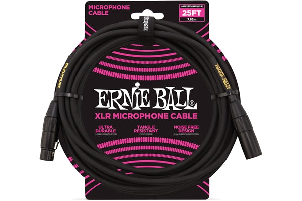 Ernie Ball 6073 Cavo Microfono Black/Gold 7,6 m