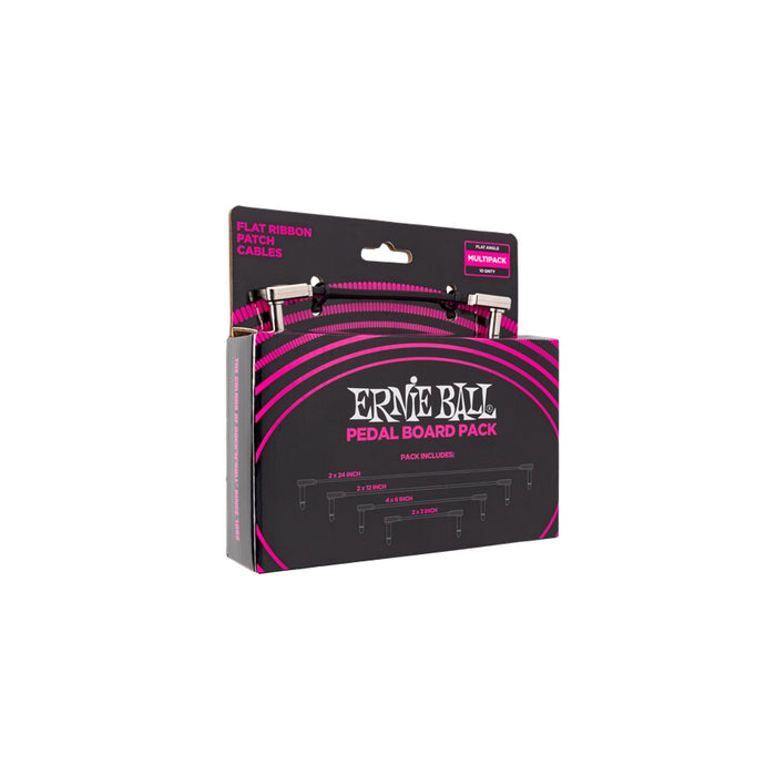 Ernie Ball 6224 Flat Ribbon Patch Cables Multi-Pack