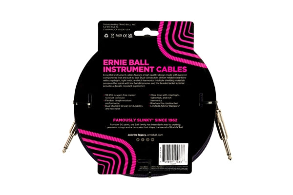 Ernie Ball 6397 Braided Straight Straight 7.6m