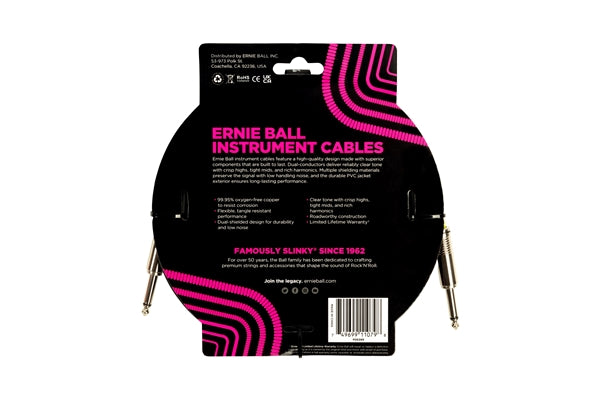 Ernie Ball 6399 PVC Straight Straight 4.5m