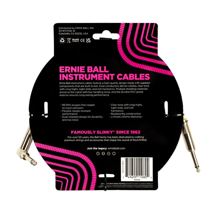 Ernie Ball 6400 PVC Straight Angle 4.5m