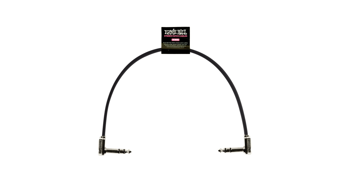Ernie Ball 6409 Single Flat Ribbon Stereo Patch Cable 30,48cm