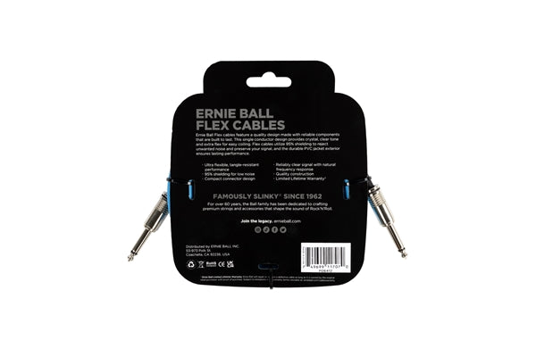 Ernie Ball 6412 Flex Cable Blue 3m