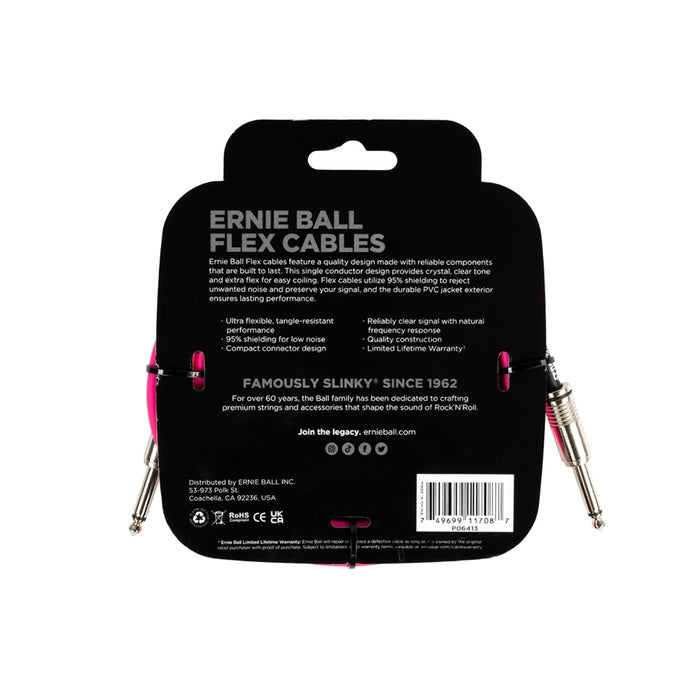 Ernie Ball 6413 Flex Cable Pink 3m