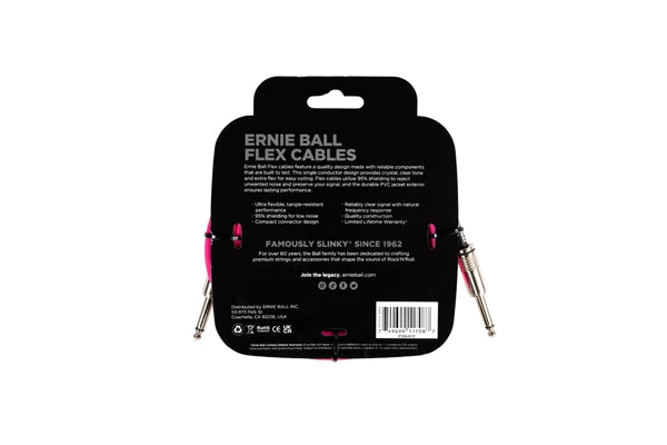 Ernie Ball 6413 Flex Cable Pink 3m