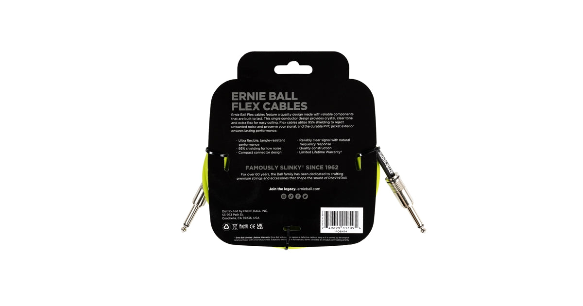 Ernie Ball 6414 Flex Cable Green 3m