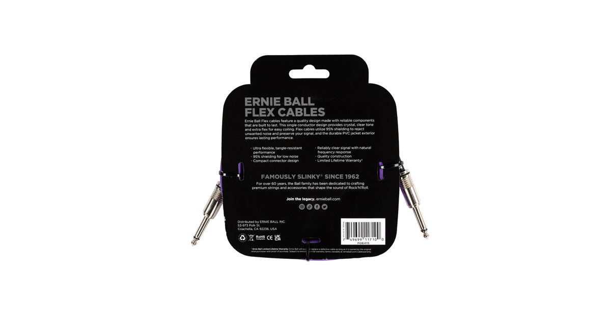 Ernie Ball 6415 Flex Cable Purple 3m