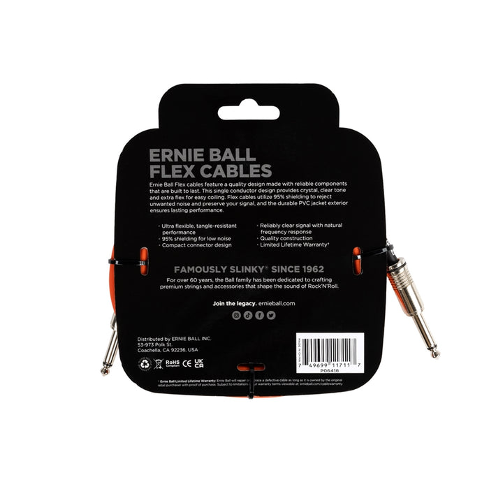 Ernie Ball 6416 Flex Cable Orange 3m