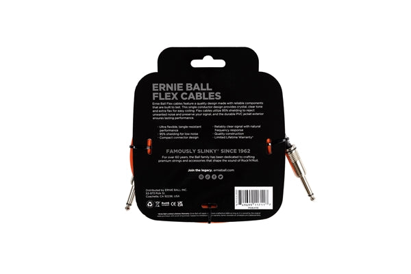 Ernie Ball 6416 Flex Cable Orange 3m