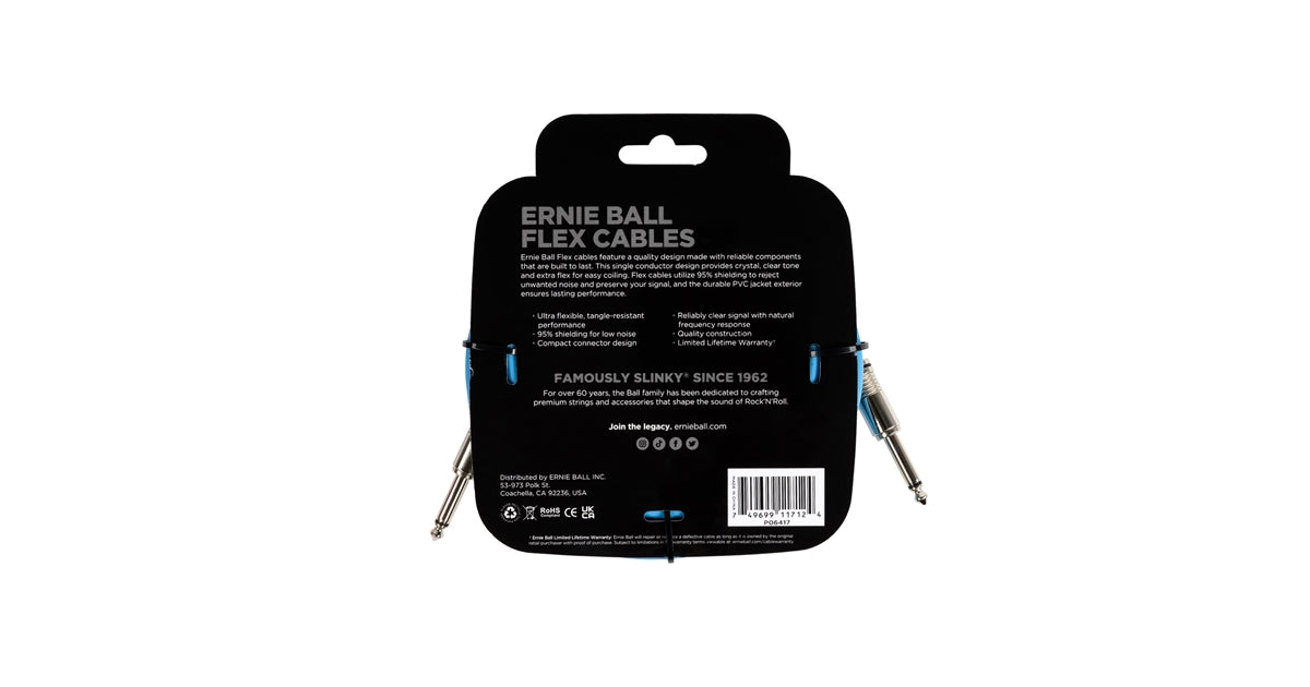 Ernie Ball 6417 Flex Cable Blue 6m