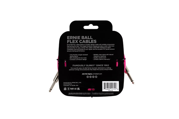 Ernie Ball 6418 Flex Cable Pink 6m