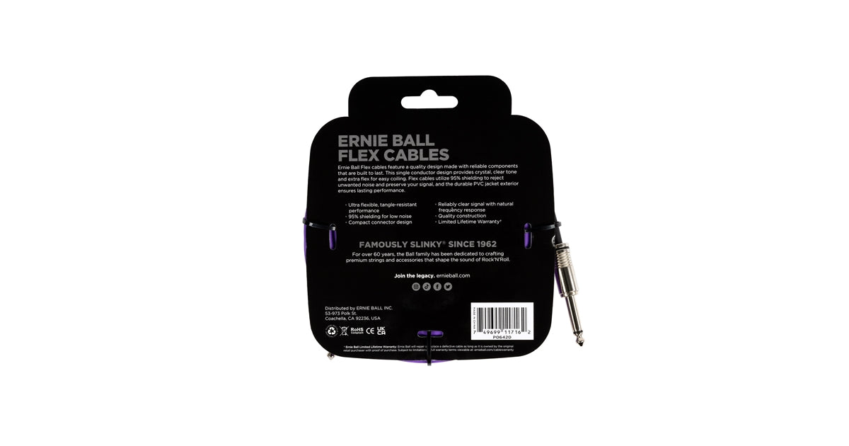 Ernie Ball 6420 Flex Cable Purple 6m