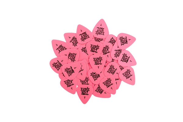 Ernie Ball Plettri Standard Rosa Thin, Busta da 144