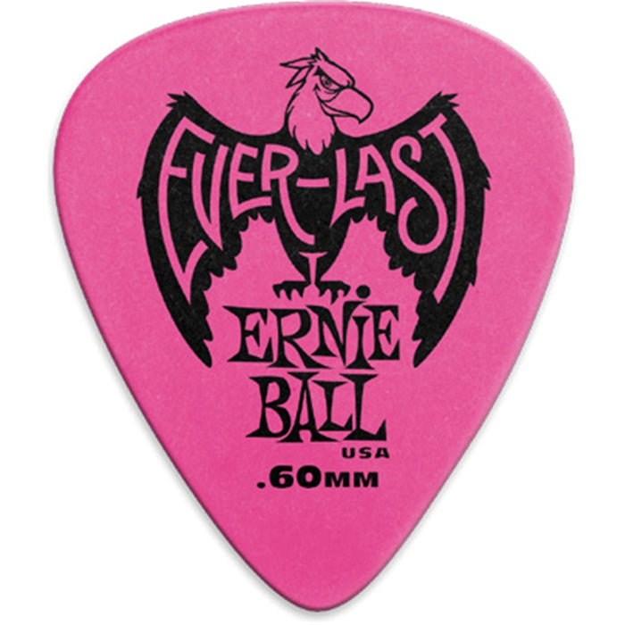 Ernie Ball 9179 Plettri Everlast Pink 0.60mm Busta da 12