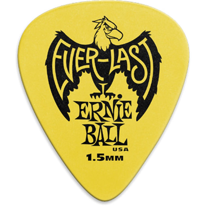 Ernie Ball 9195 Plettri Everlast Yellow 1.5mm Busta da 12