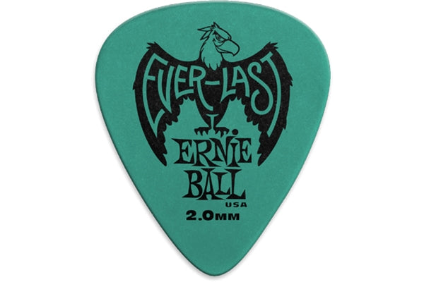 Ernie Ball 9196 Plettri Everlast Teal 2.0mm Busta da 12