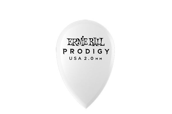 Ernie Ball 9336 Plettri Prodigy Teardrop White 2,0 mm Busta 6