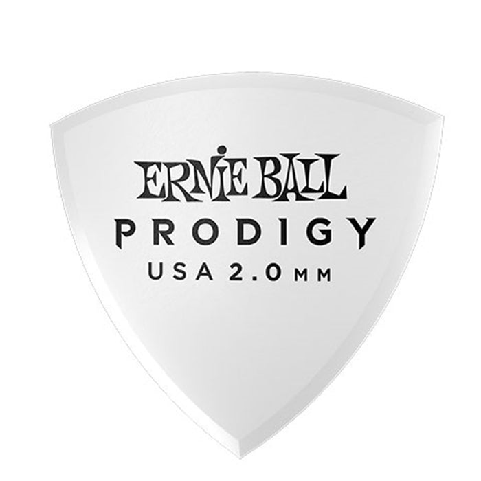 Ernie Ball 9337 Plettri Prodigy Shield White 2,0 mm Busta 6