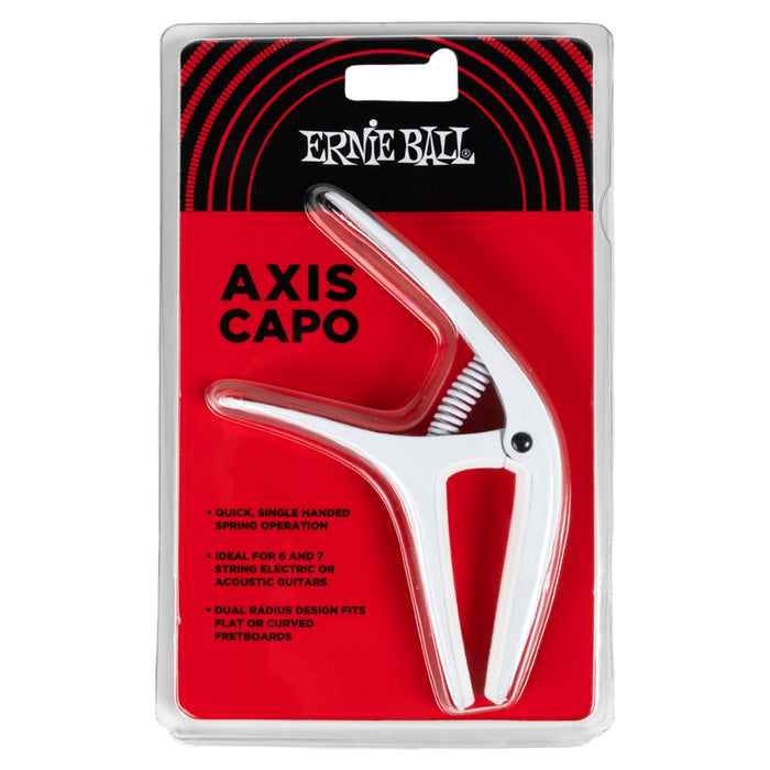 Ernie Ball 9616 Axis Dual Radius Capo White