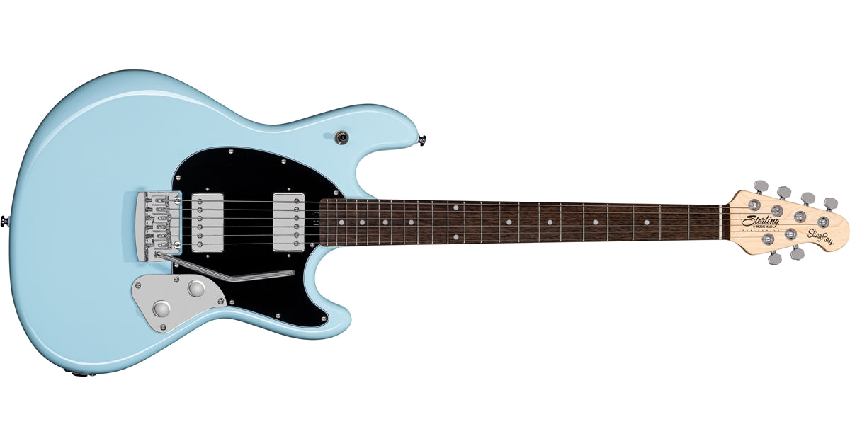 Sterling by Music Man StingRay Guitar Daphne Blue