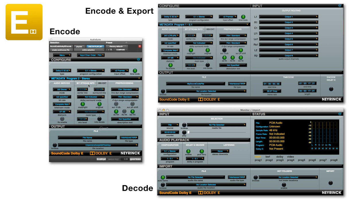 SoundCode For Dolby E Bundle