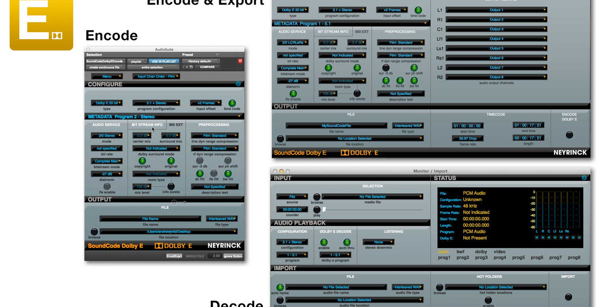 SoundCode For Dolby E Decoder — Cherubini Store SRL