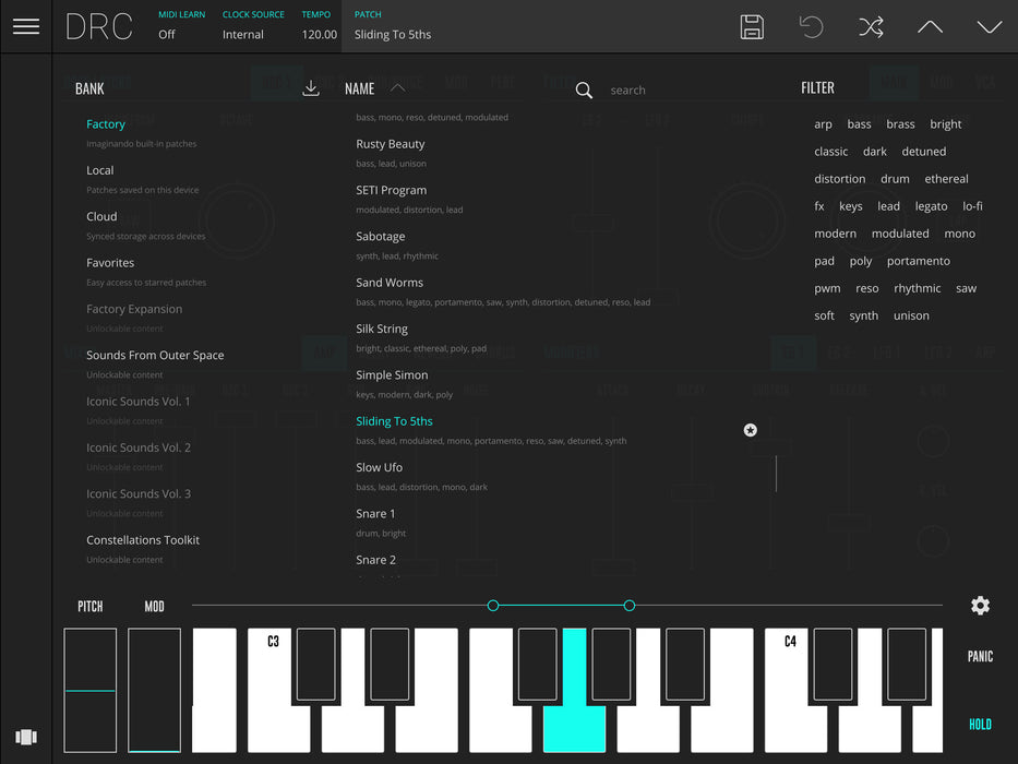 Imaginando DRC - Polyphonic Synthesizer