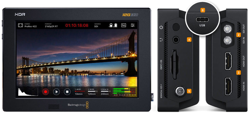 Blackmagic Video Assist 7 12G HDR — Cherubini Store SRL